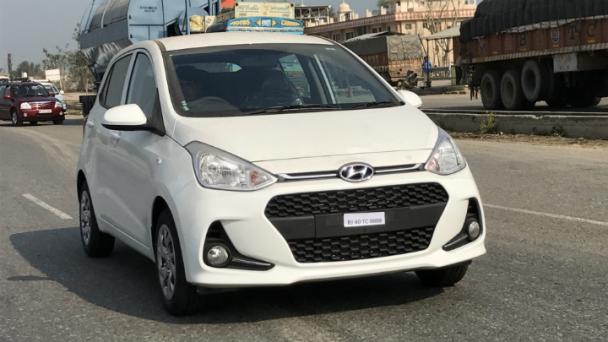 2017 Hyundai Grand i10 (facelift) spied on the road