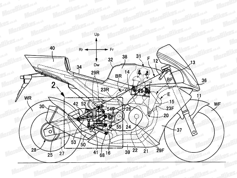 Blueprint sport bike EPS10 format Vector  Stock Illustration  48679529  PIXTA