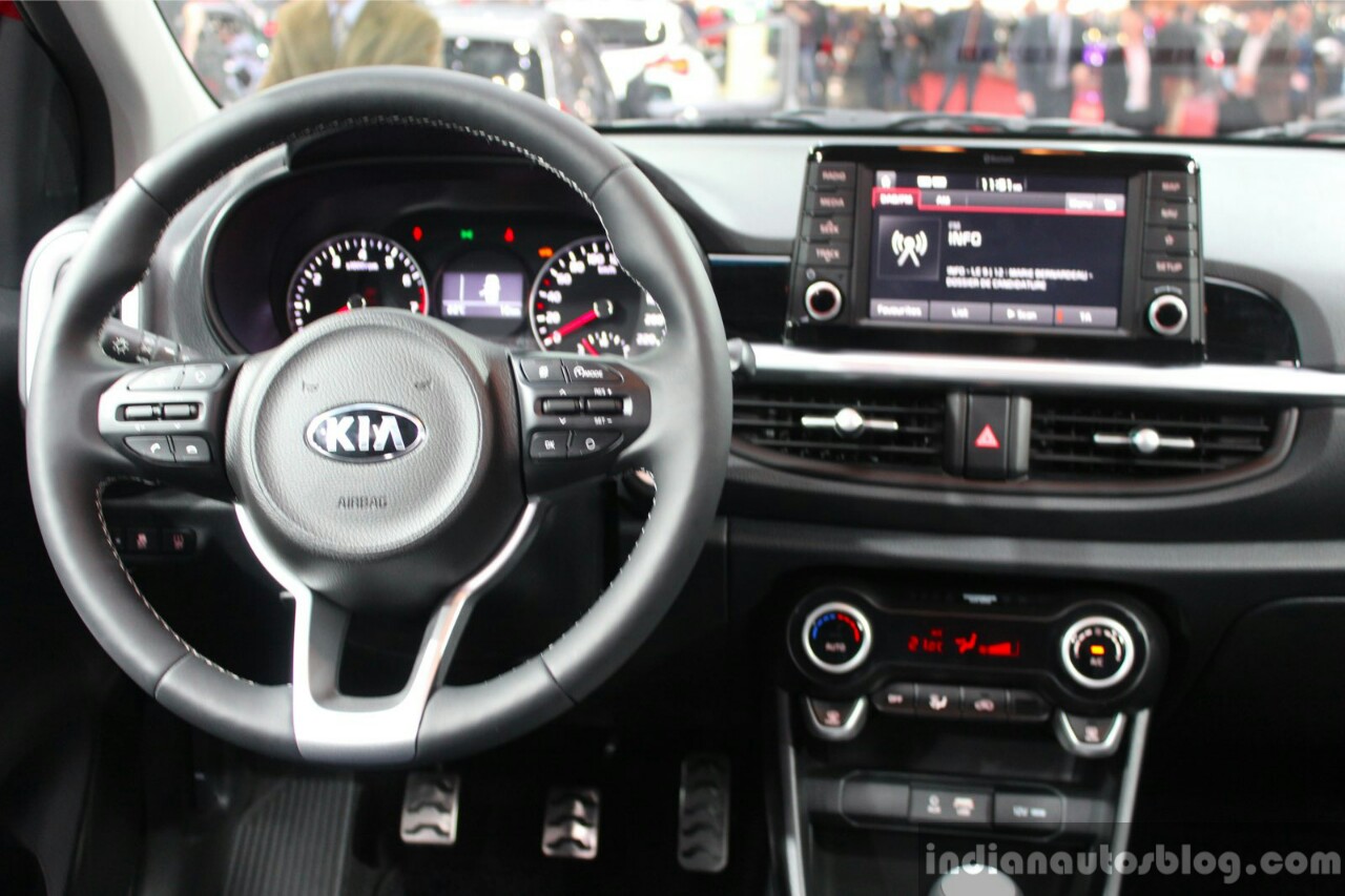 2017 Kia Picanto interior at the Geneva Motor Show Live