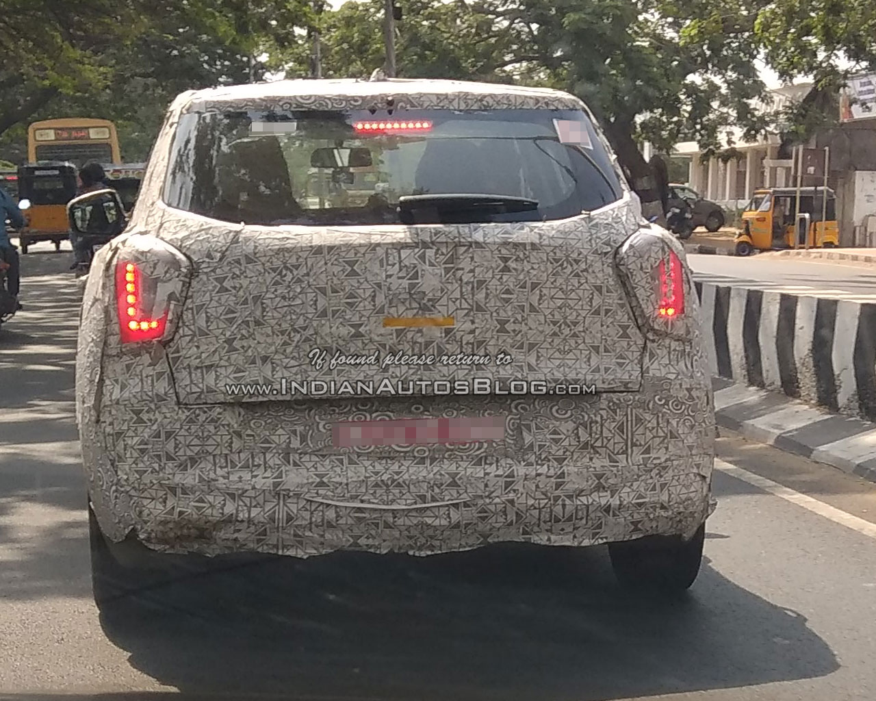 Mahindra S201 rear compact SUV spotted testing in Chennai