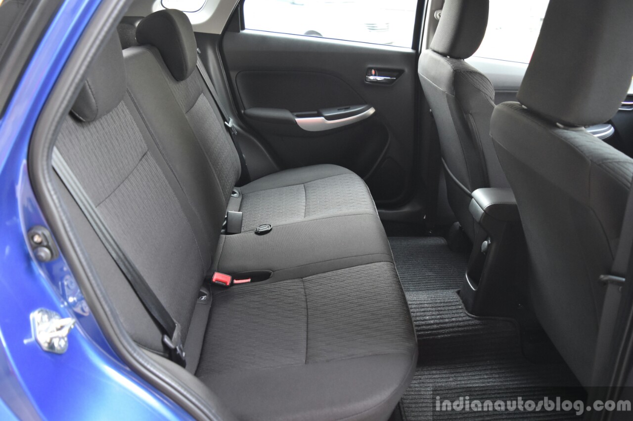 Maruti Baleno RS rear seat First Drive Review