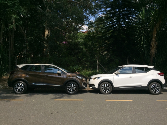 Renault Captur (Renault Kaptur) vs Nissan Kicks profile