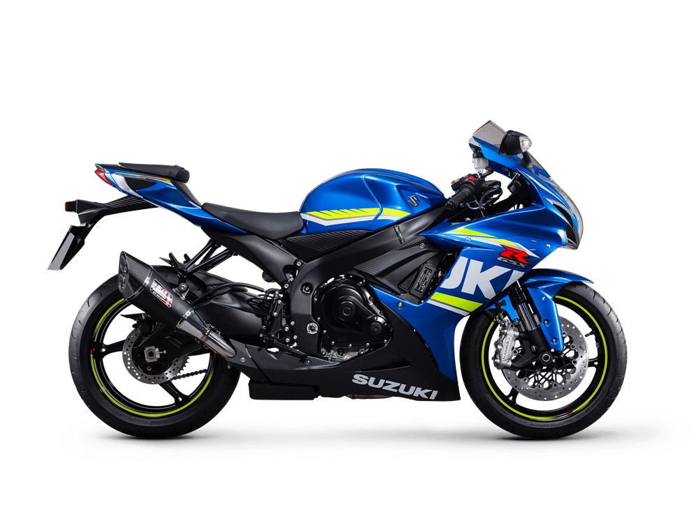 Suzuki GSX-R600 studio side blue