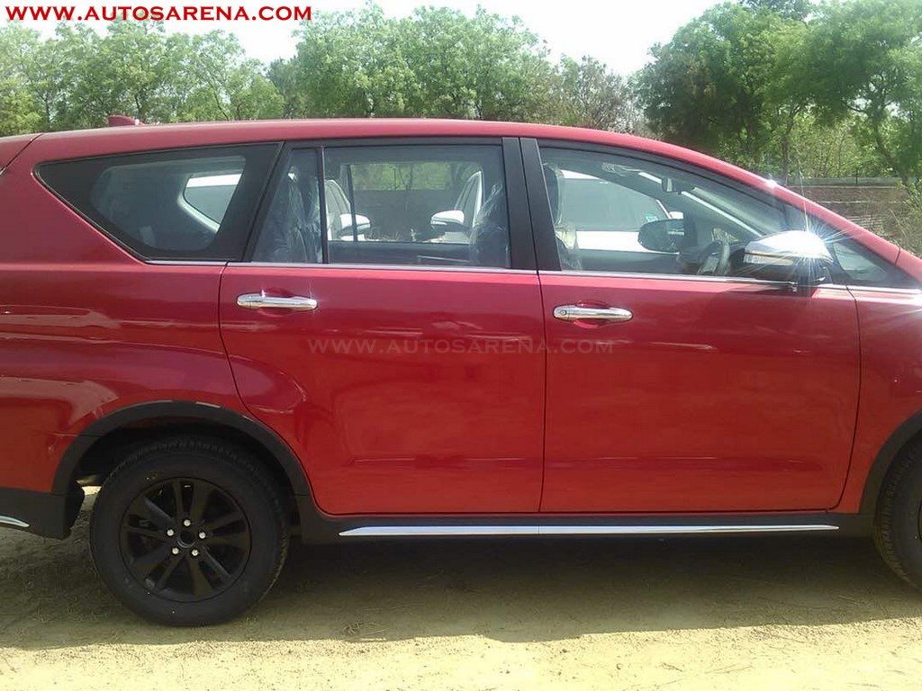 Toyota Innova Crysta Touring Sport side on dealer display
