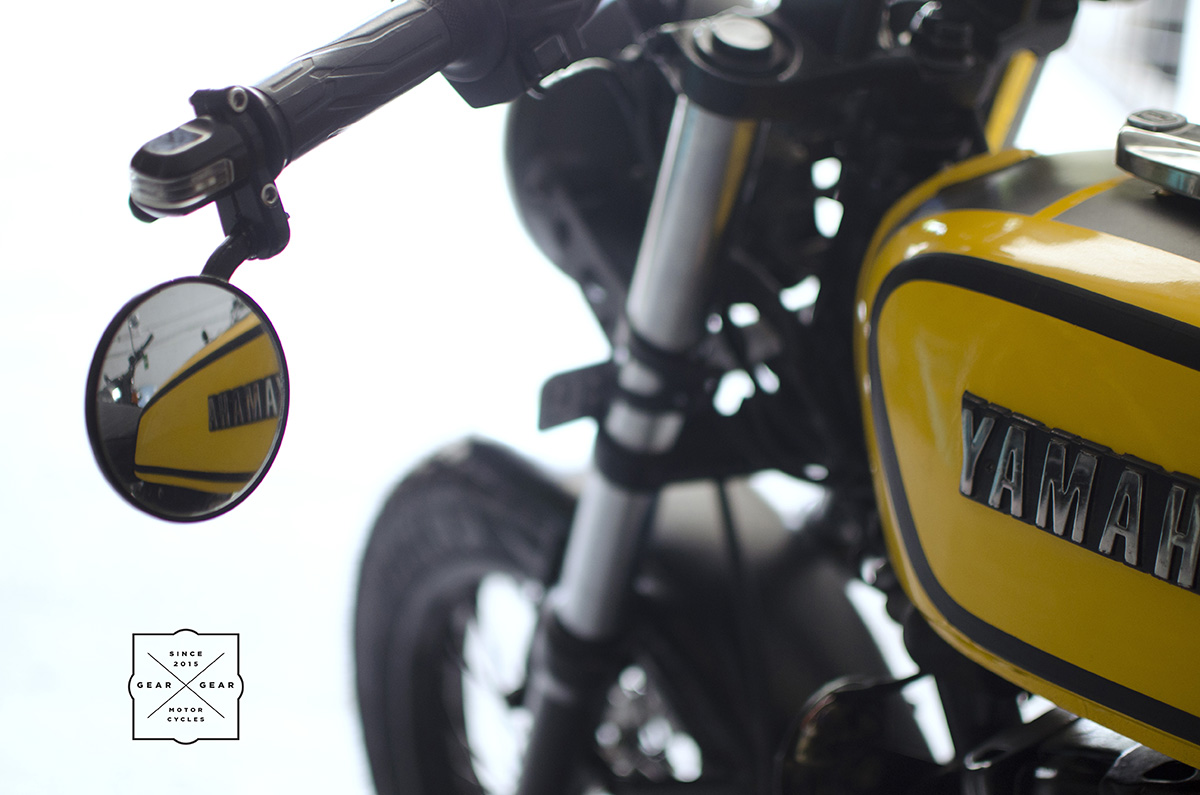 Yamaha FZ cafe racer by Gear Gear Motorcycle rear view mirrors