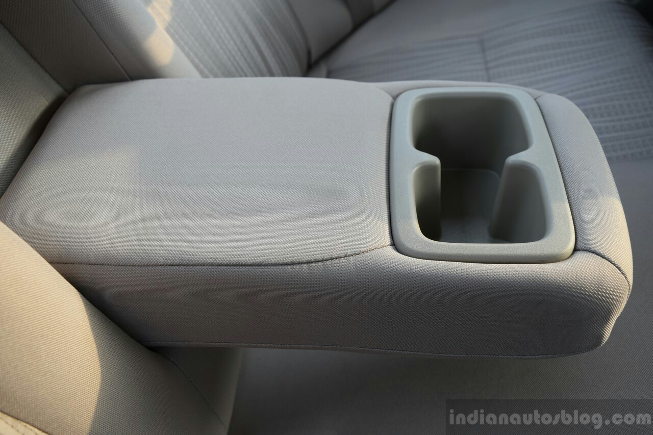 2017 Maruti Dzire rear armrest First Drive Review