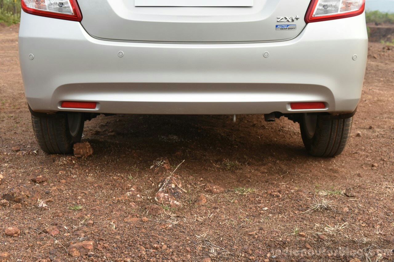 2017 Maruti Dzire rear bumper First Drive Review