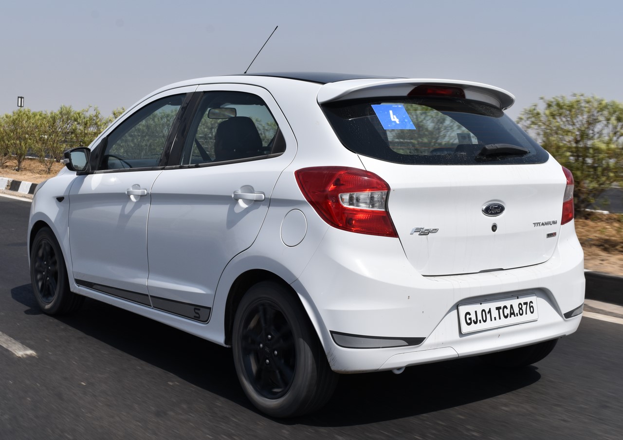 Ford Figo Sports Edition (Ford Figo S) rear three quarters left side in ...