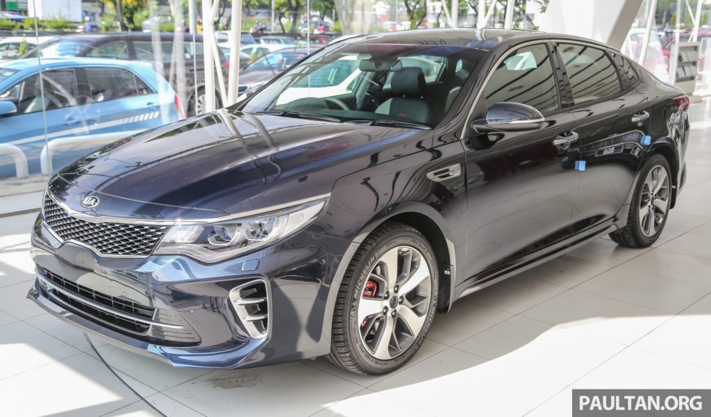 Kia Optima GT front in Malaysia