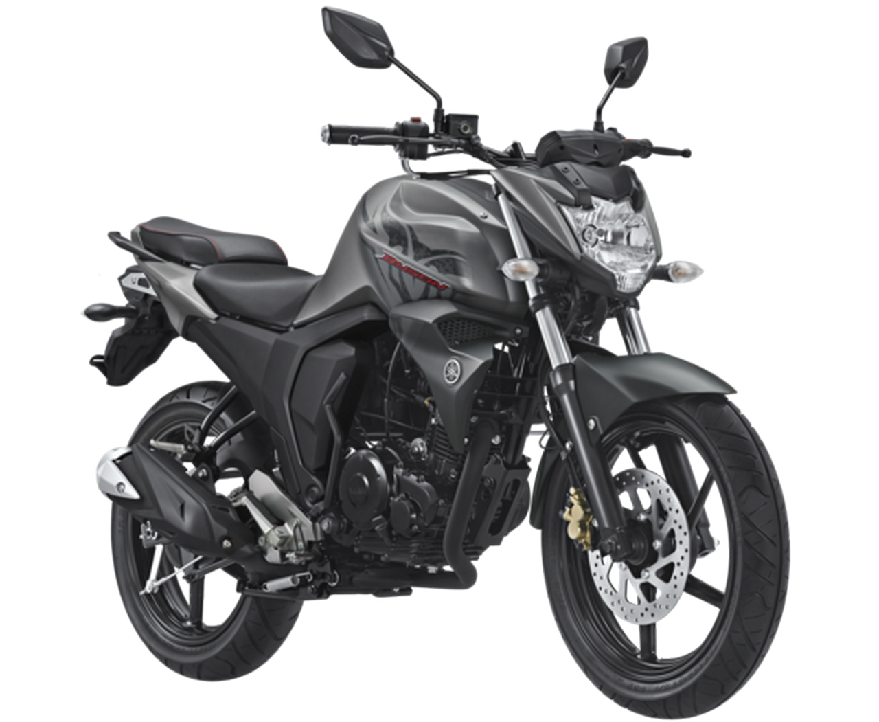 2017 Yamaha Byson Matte Grey front three quarter