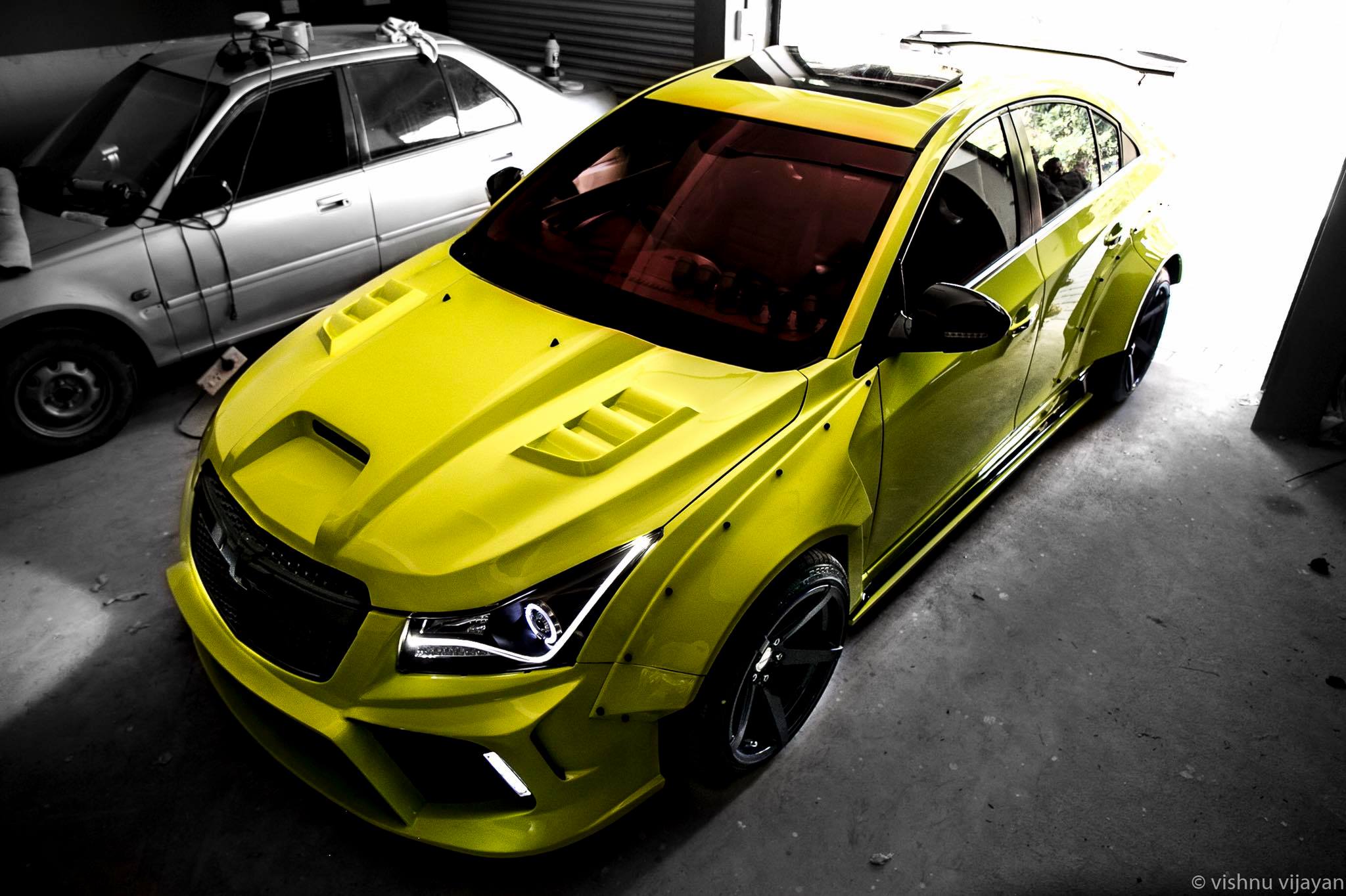 Custom Chevrolet Cruze Widebody by 360 Motoring top view