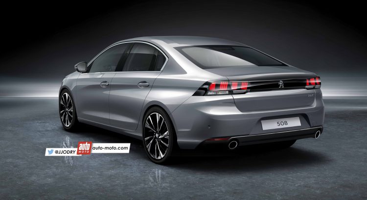 2018 Peugeot 508 rear three quarters left side rendering