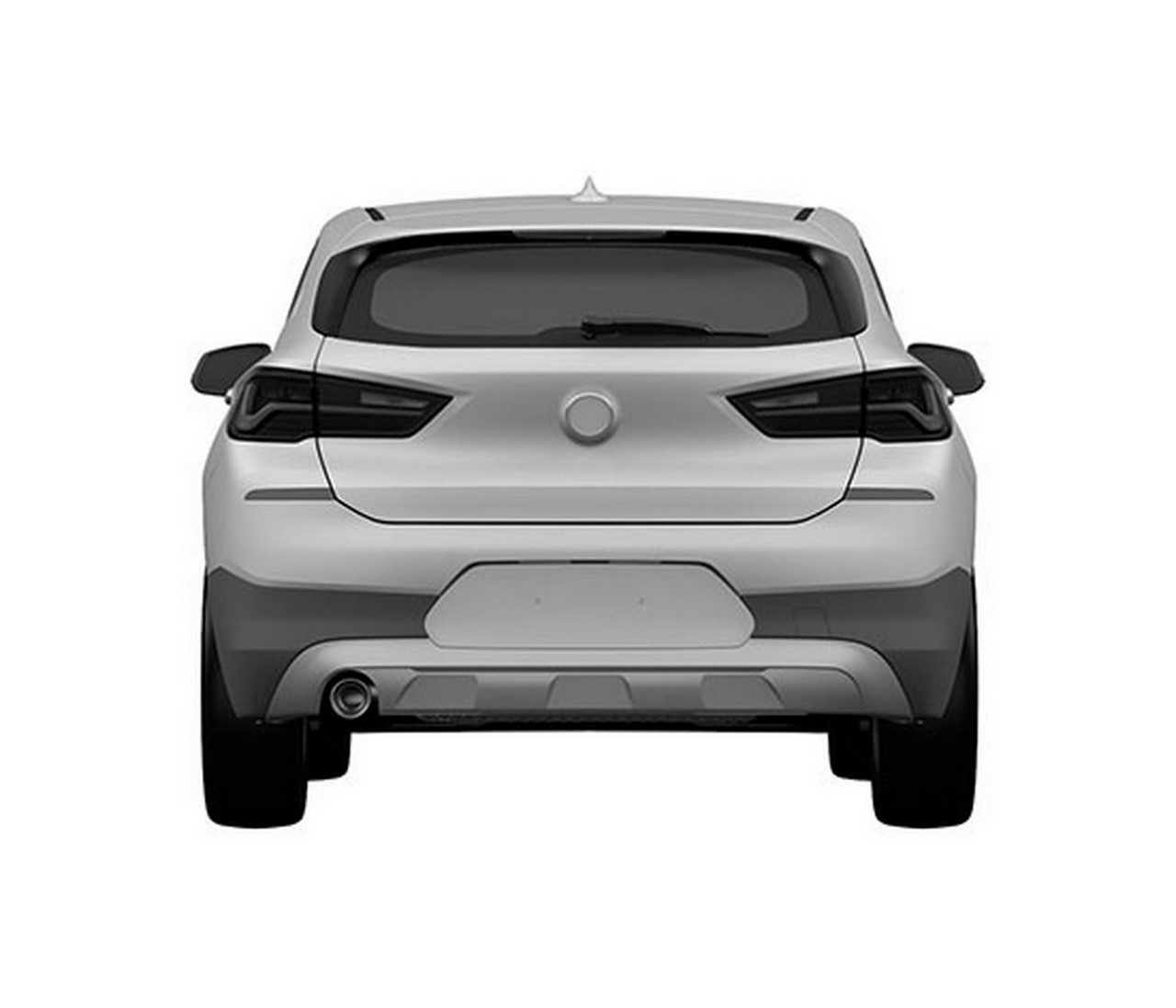 BMW X2 rear patent image