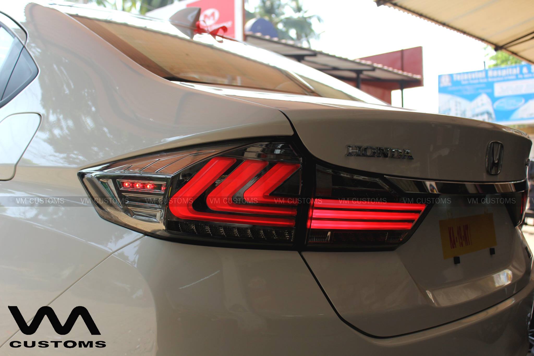 Custom Honda City by VM Customs taillights on