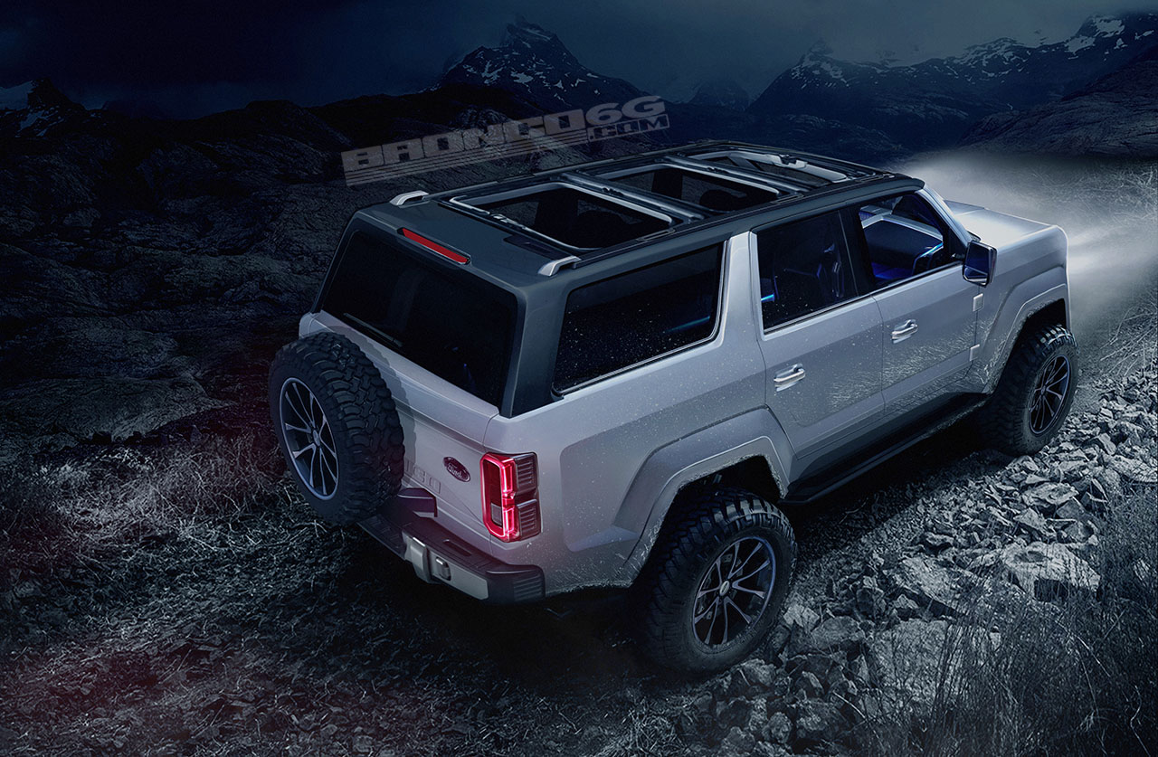 Ford Bronco 4 Door Jeep Wrangler Unlimited Rival Rendered