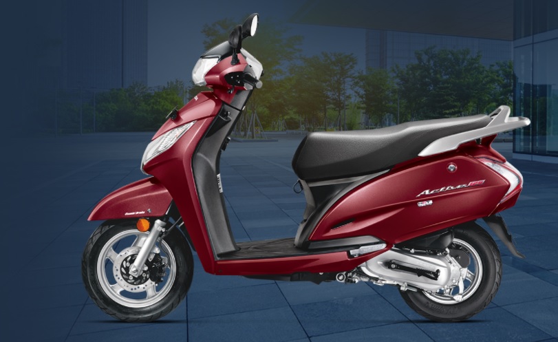 Activa 125 maroon deals colour