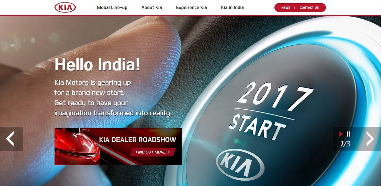 Kia launches Indian website, announces dealer roadshow