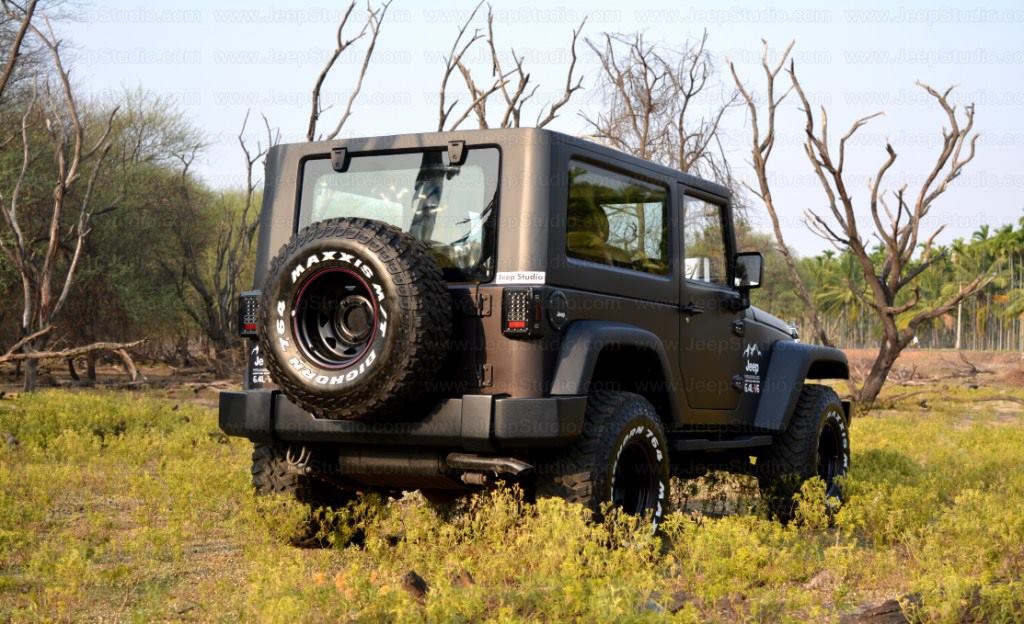 Mahindra Thar to Jeep Wrangler Conversion by Jeep Studio Right Rear Three Quarters