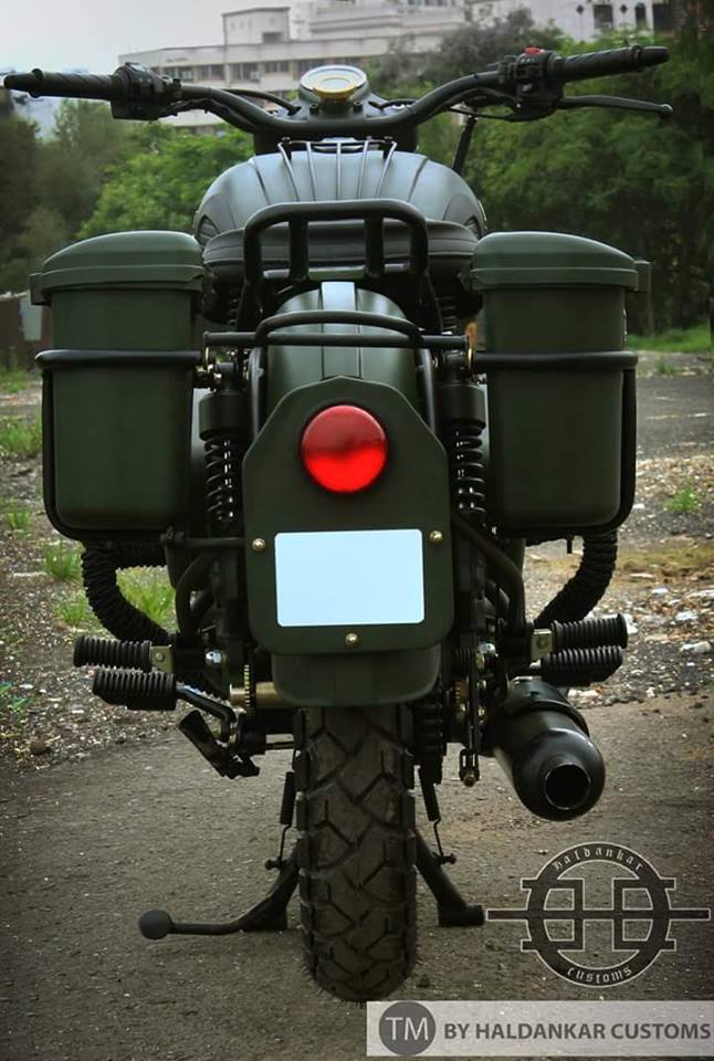 Royal Enfield Bullet 350 Encode by Haldankar Customs rear Royal Enfield Bullet 350 Encode by Haldankar Customs rear