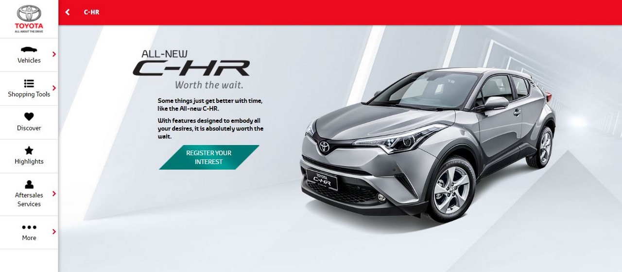 Toyota C-HR listed in Malaysia, specifications revealed