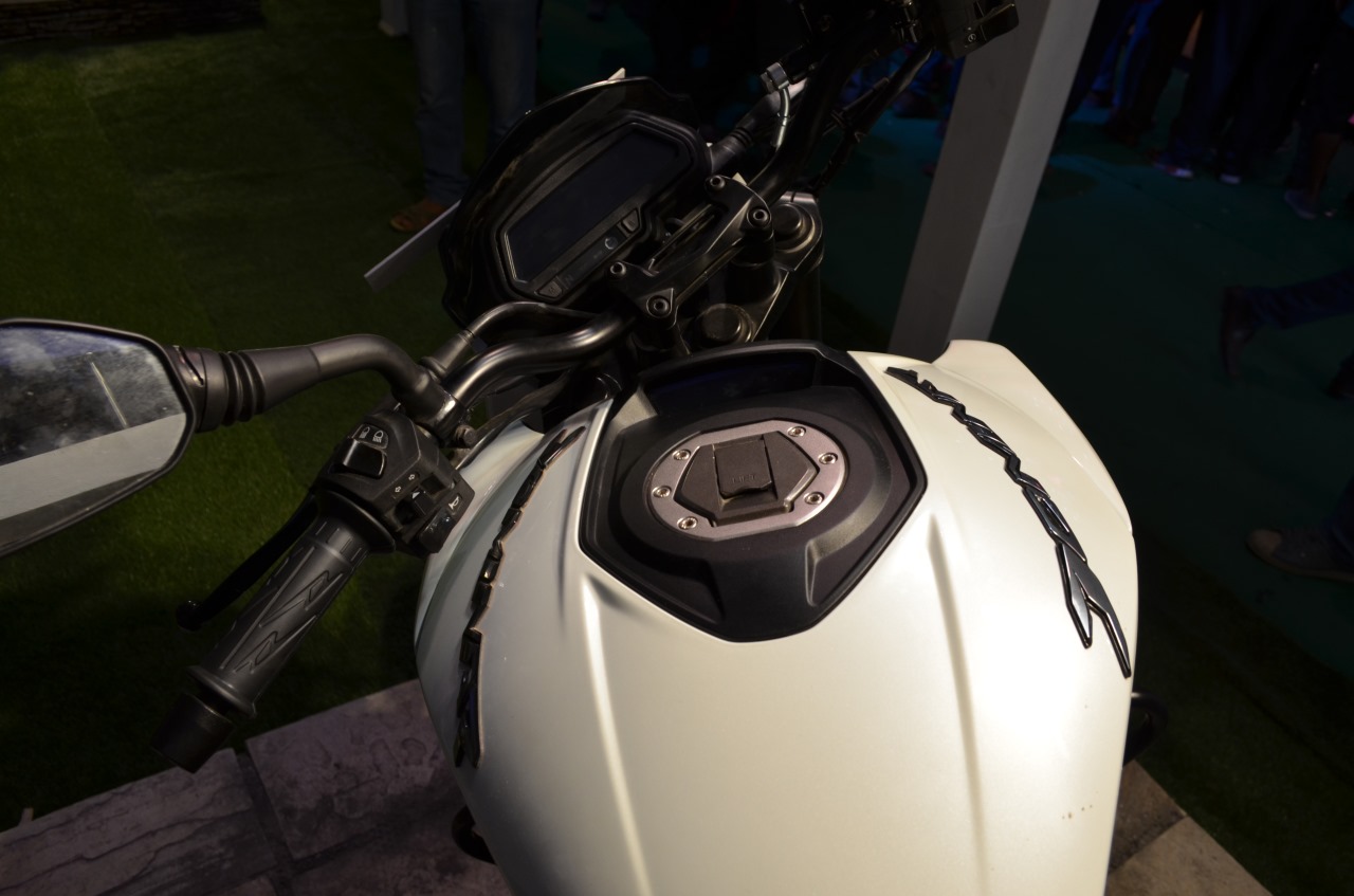 Bajaj Dominar 400 at Nepal Auto Show tank