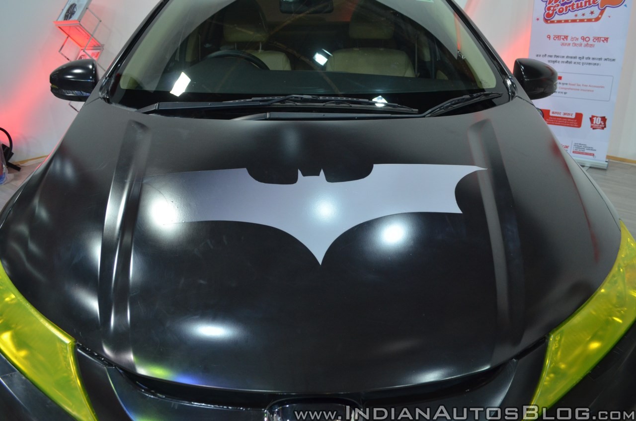 Batman-themed Honda City hood at Nepal Auto Show 2017