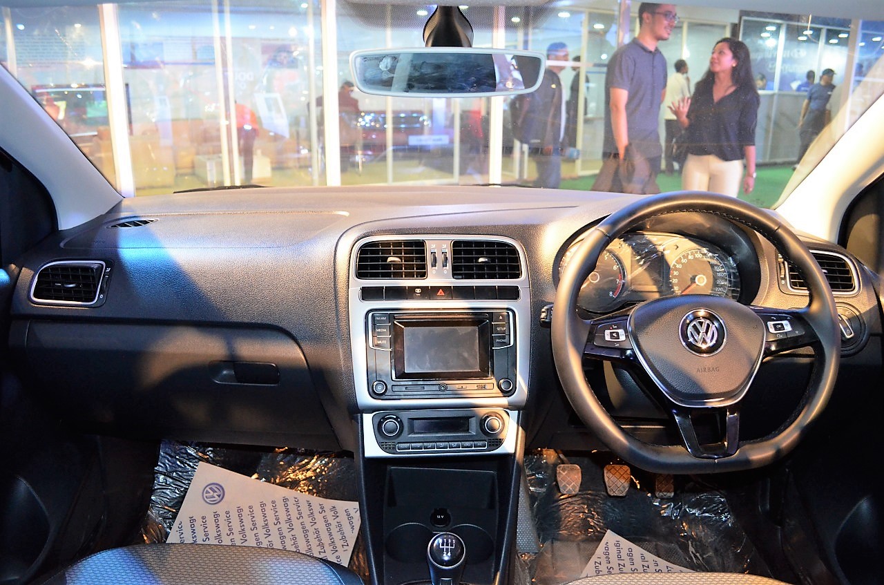 VW Cross Polo dashboard at Nepal Auto Show 2017