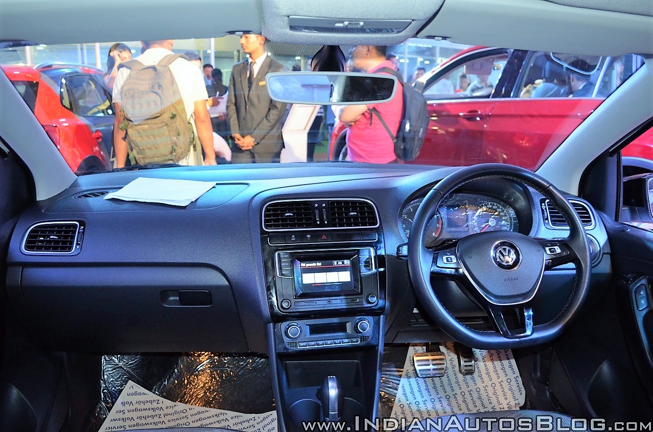VW Polo GT TSI 'R' edition dashboard at Nepal Auto Show 2017