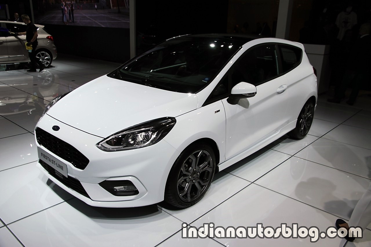 2017 Ford Fiesta ST-Line front three quarters at the IAA 2017