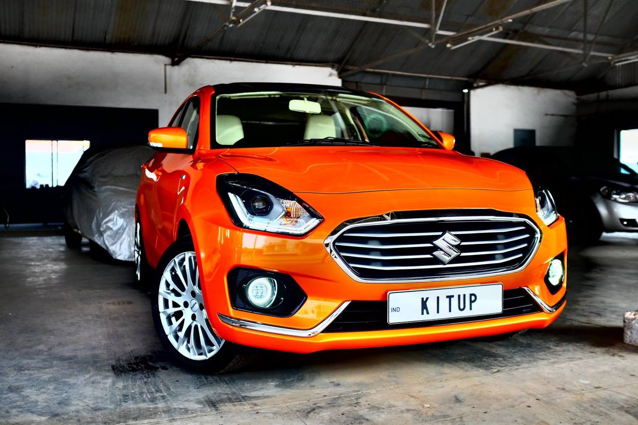 Custom 2017 Maruti Dzire by KitUp Automotive front three quarters right