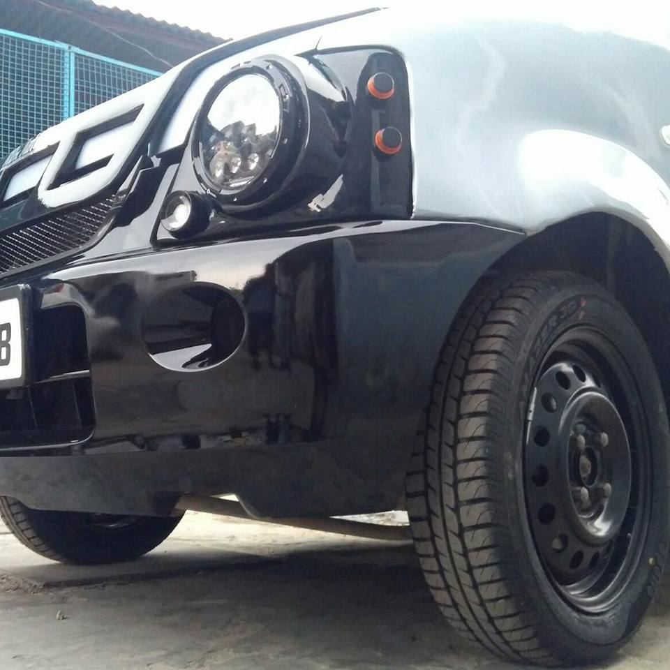 Custom Maruti Wagon R 'RDxRaider' bumper