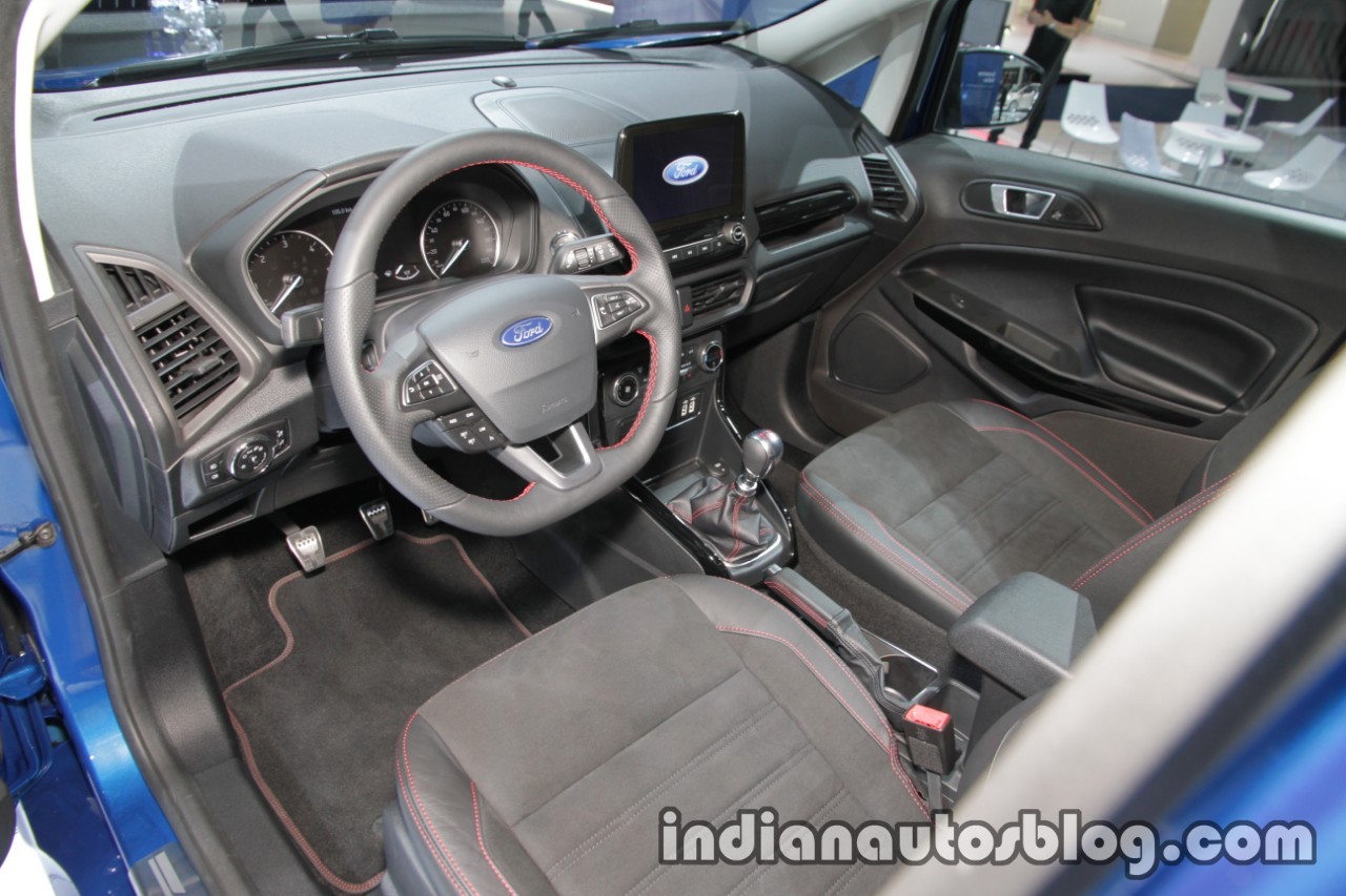 Ford EcoSport ST-Line interior at IAA 2017