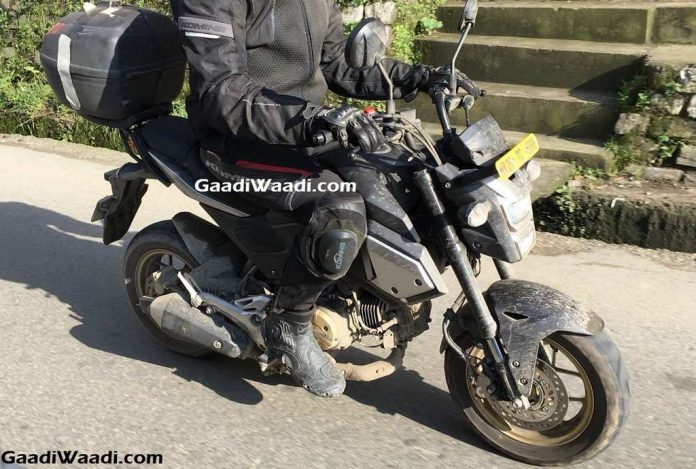 18 Honda Grom Spied In India Comes With Single Channel Abs