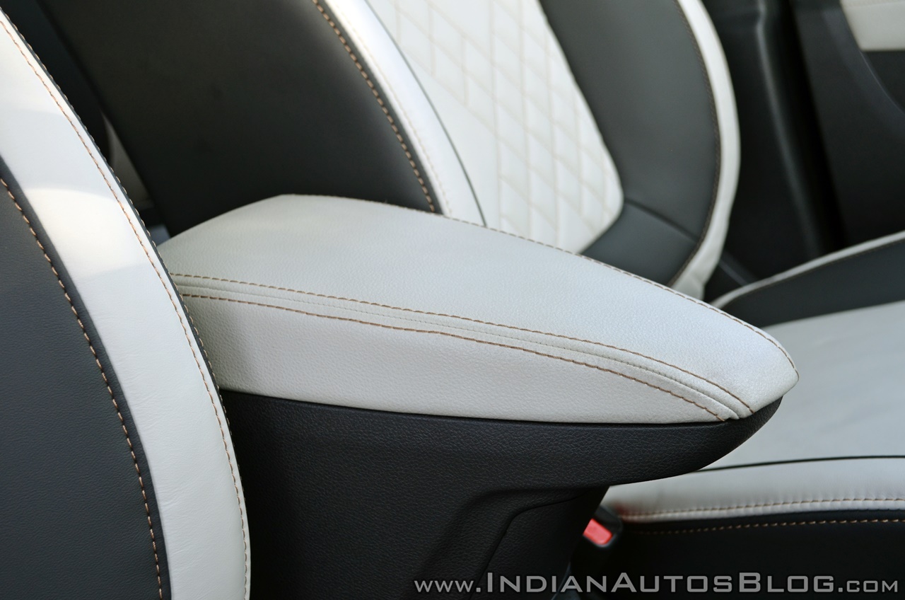 Renault Captur test drive review front centre armrest