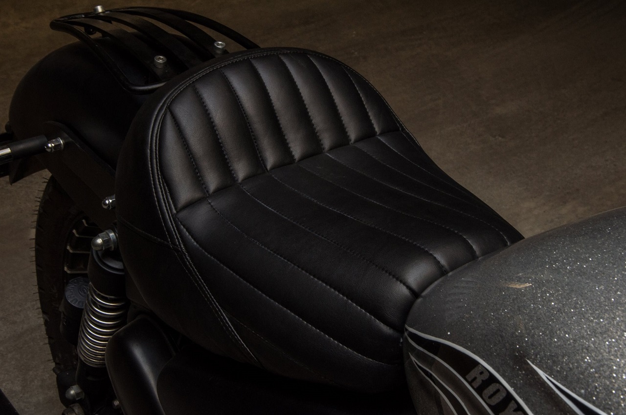 royal enfield thunderbird seat modification