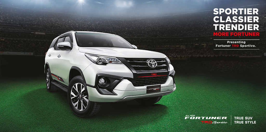 Toyota Fortuner TRD Sportivo front three quarters