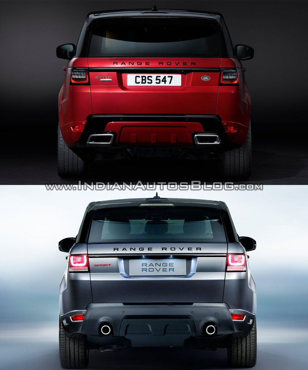 2018 Range Rover Sport vs. 2014 Range Rover Sport rear