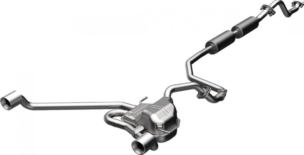 2018 Suzuki Swift Sport exhaust pipe with dual submuffler