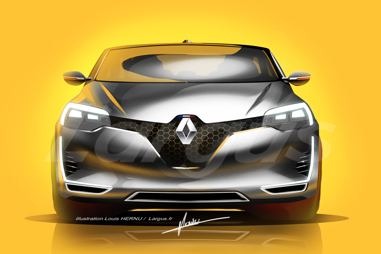2019 Renault Clio front rendering