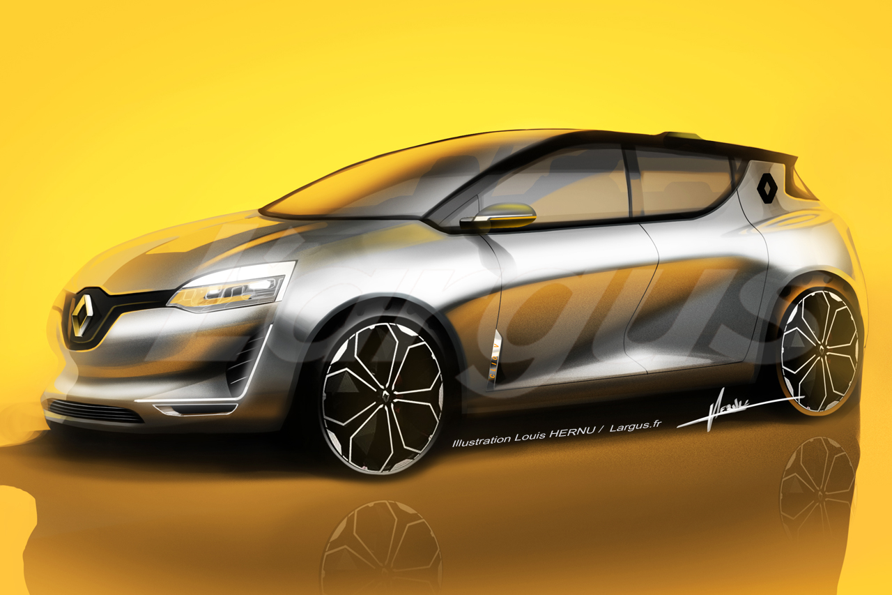 2019 Renault Clio front three quarters rendering