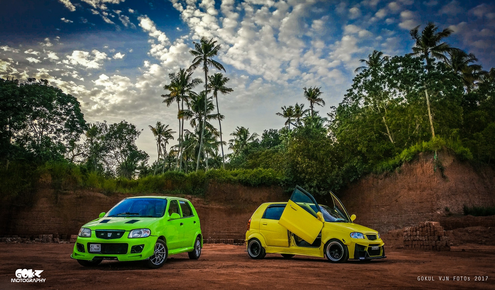 Modified Maruti Altos Eva And Mr Yellow From Kerala In Images