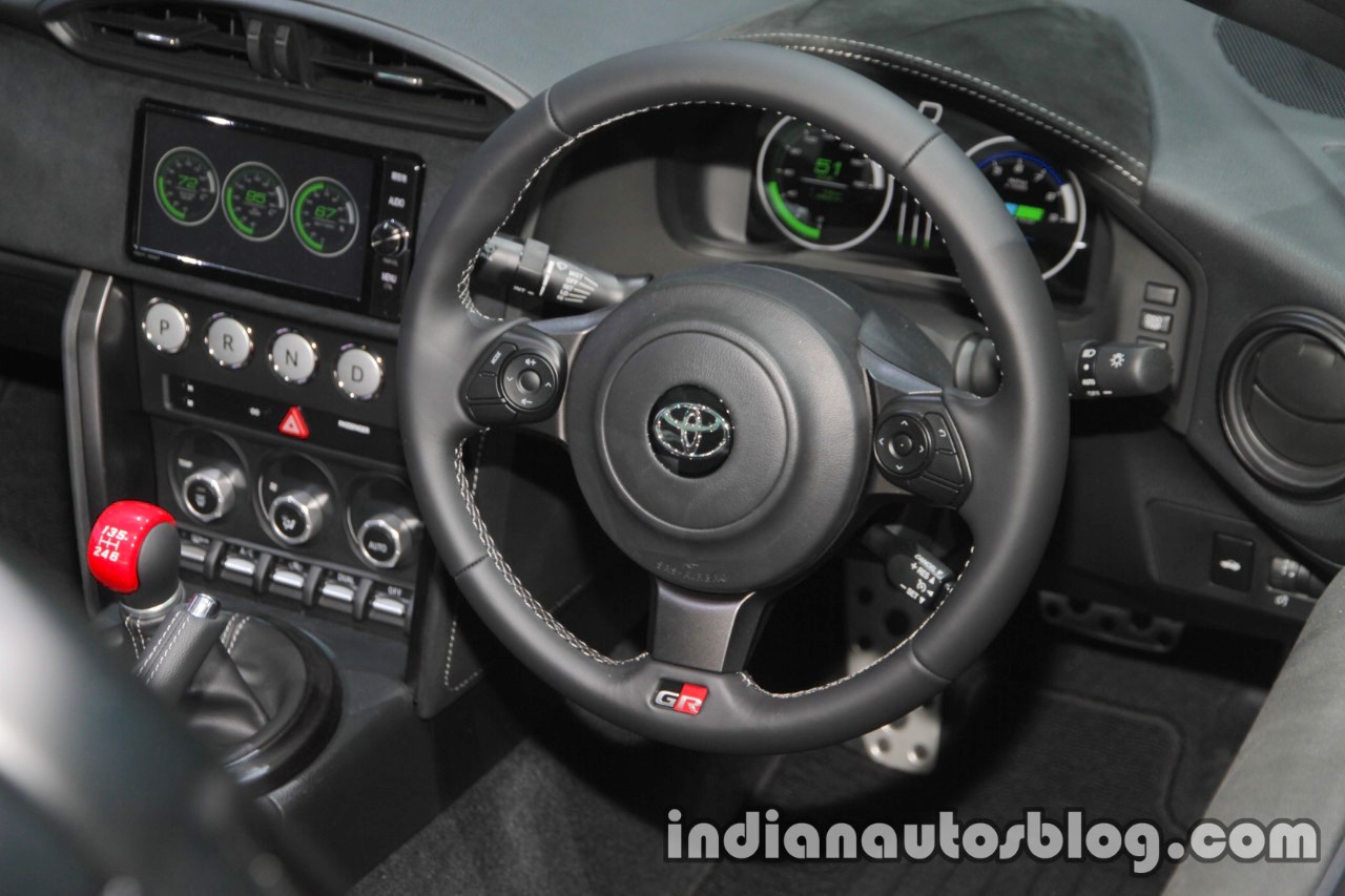 Toyota GR HV SPORTS concept steering wheel at the 2017 