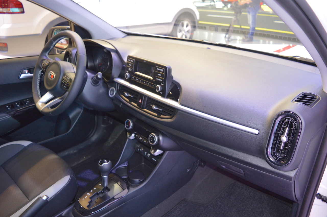 2017 Kia Picanto dashboard passenger side view at 2017 Dubai Motor Show