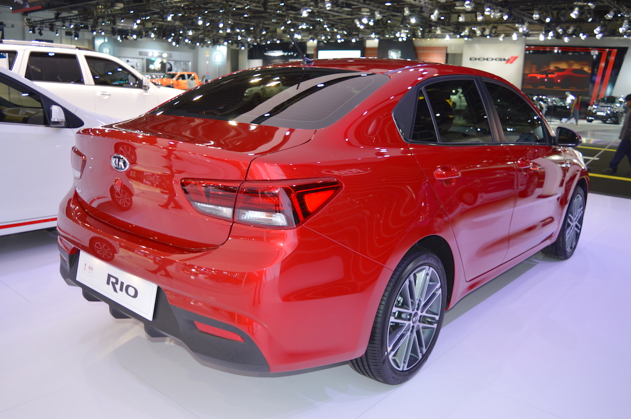 2017 Kia Rio Sedan showcased at the 2017 Dubai Motor Show