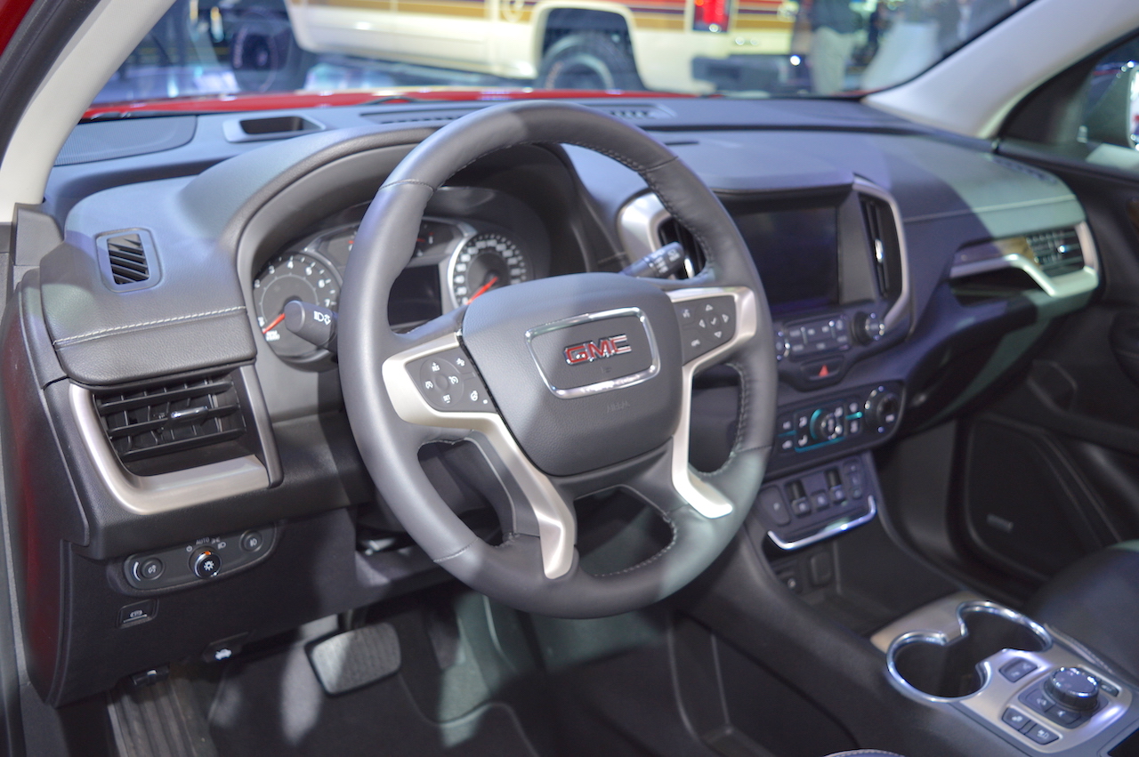 2018 GMC Terrain Denali dashboard at 2017 Dubai Motor Show