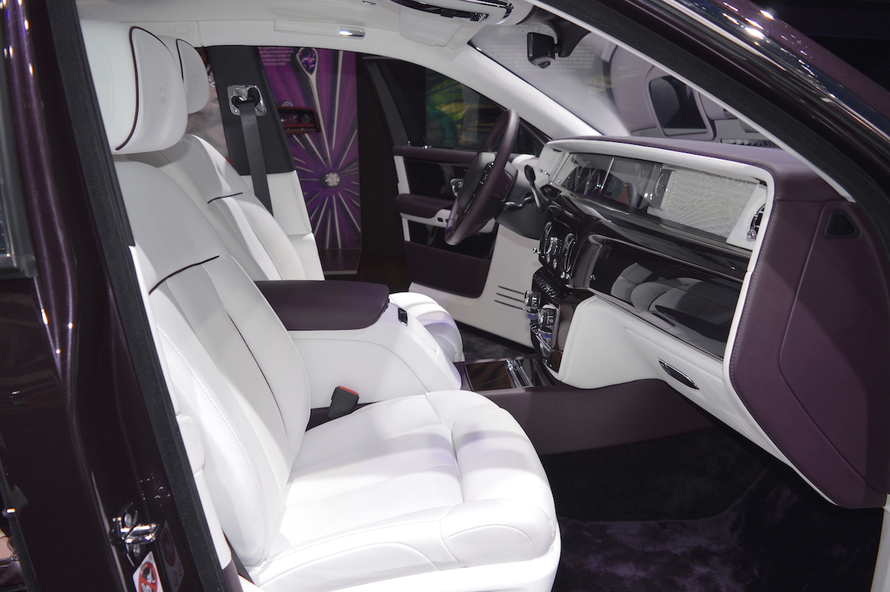 2018 RollsRoyce Phantom EWB front seats passenger side view at 2017