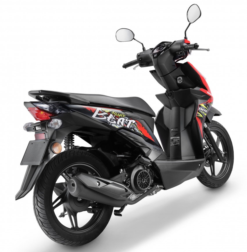 New 2017 Honda BeAT press Red rear right quarter