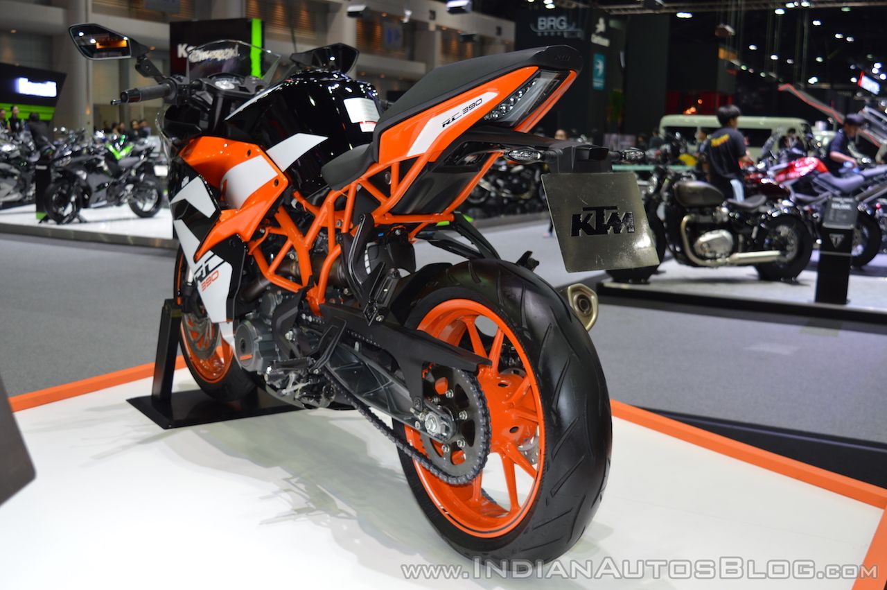 2017 Ktm Rc 390 Rear Left Quarter At 2017 Thai Motor Expo