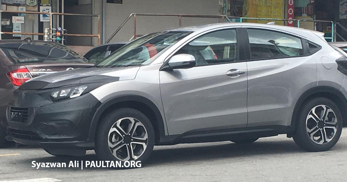 18 Honda Hr V Facelift Spied Testing For The First Time