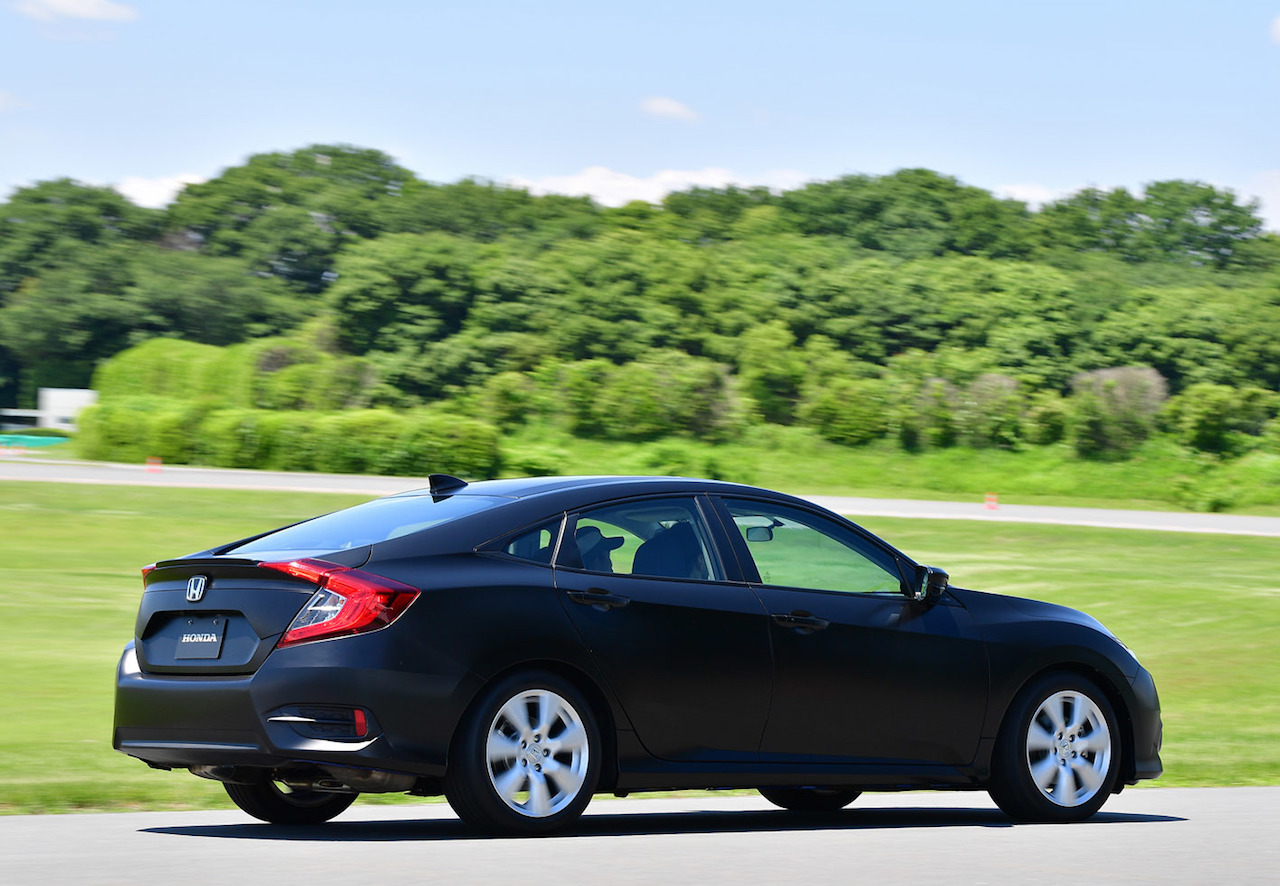 Honda Civic prototype rear three quarters